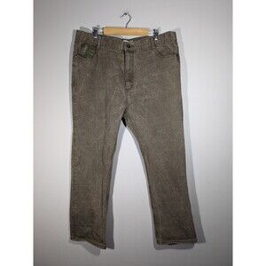 Red Ape Jean Men Sz 42 Olive Green‎ Denim Straight Leg